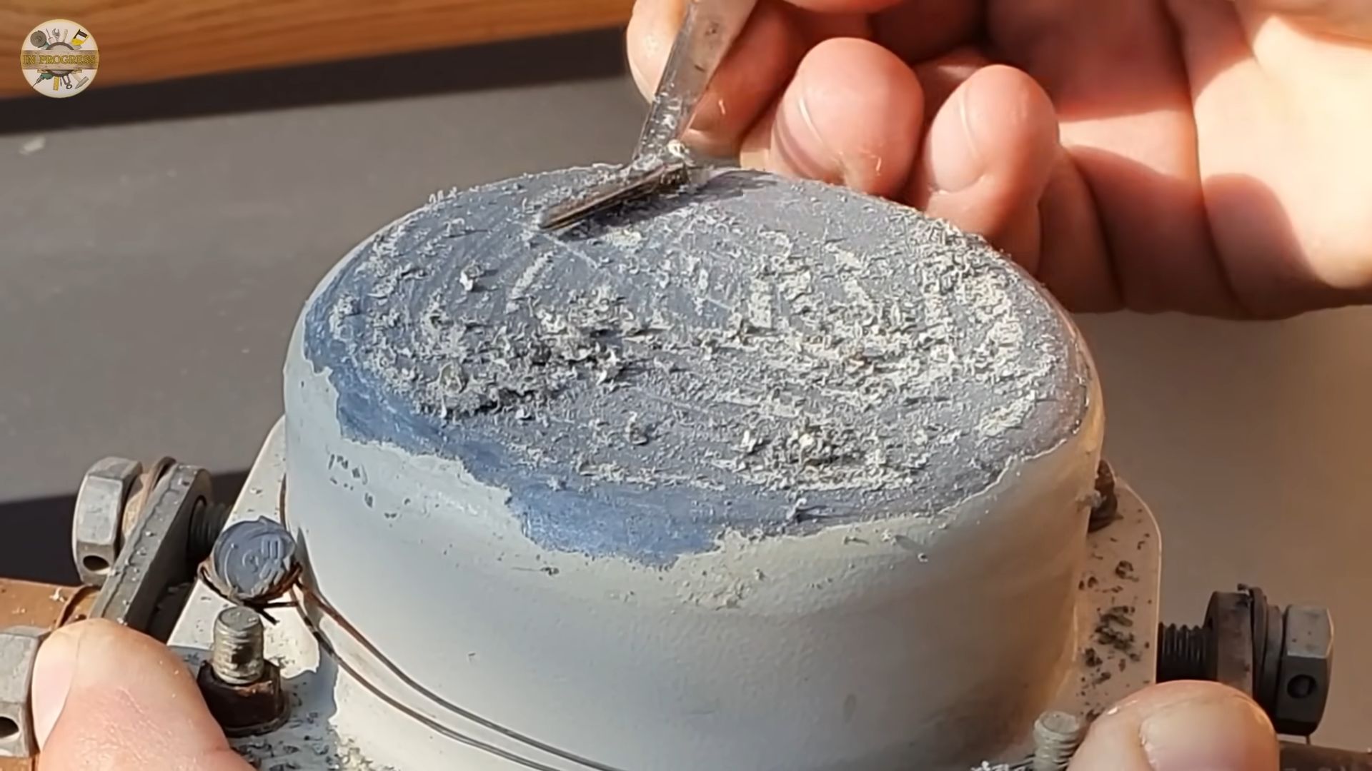 Essig und Vaseline Mischung